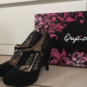 Black Suade Heels
